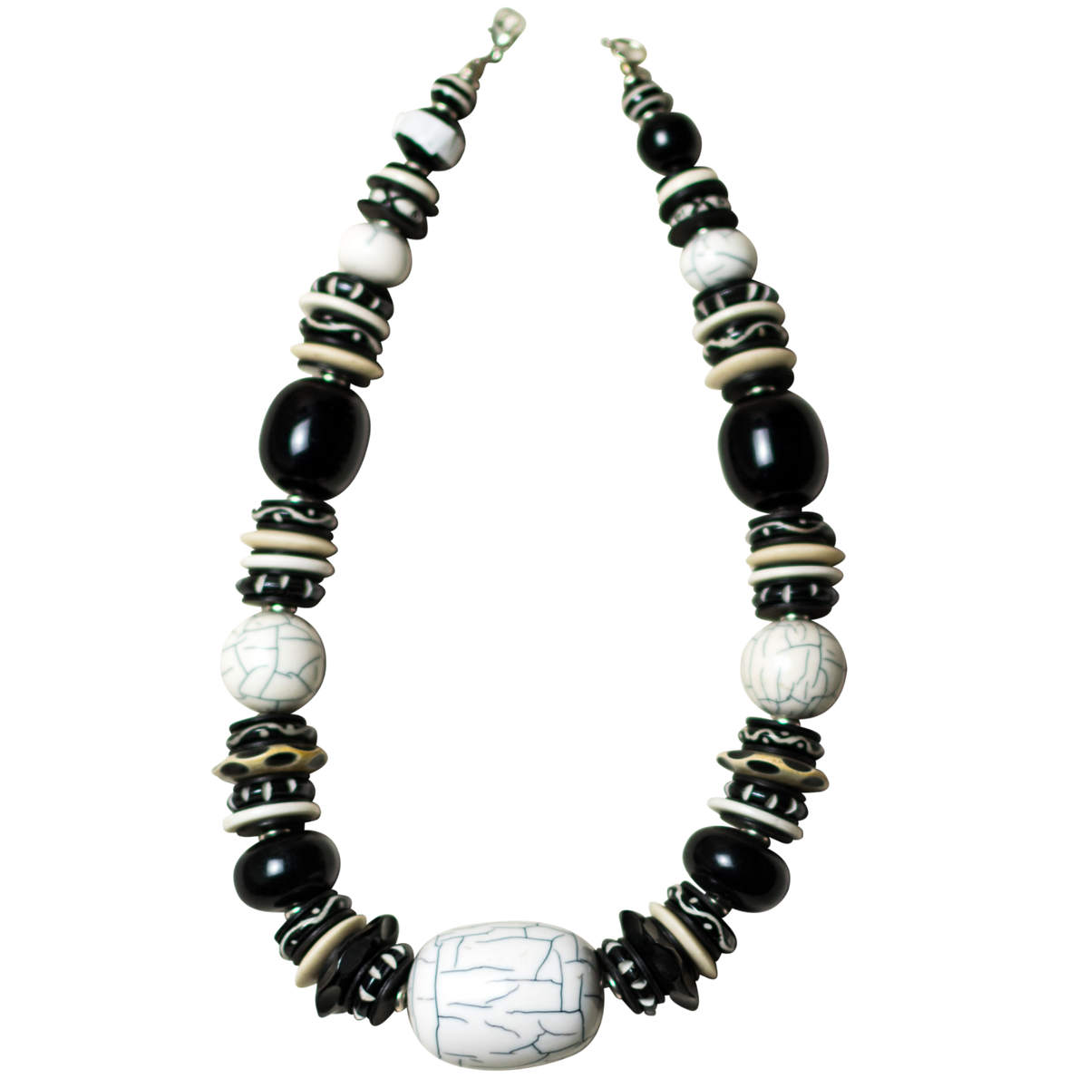Black and White Camel Bone Necklace – Lakira Jewellery Ltd