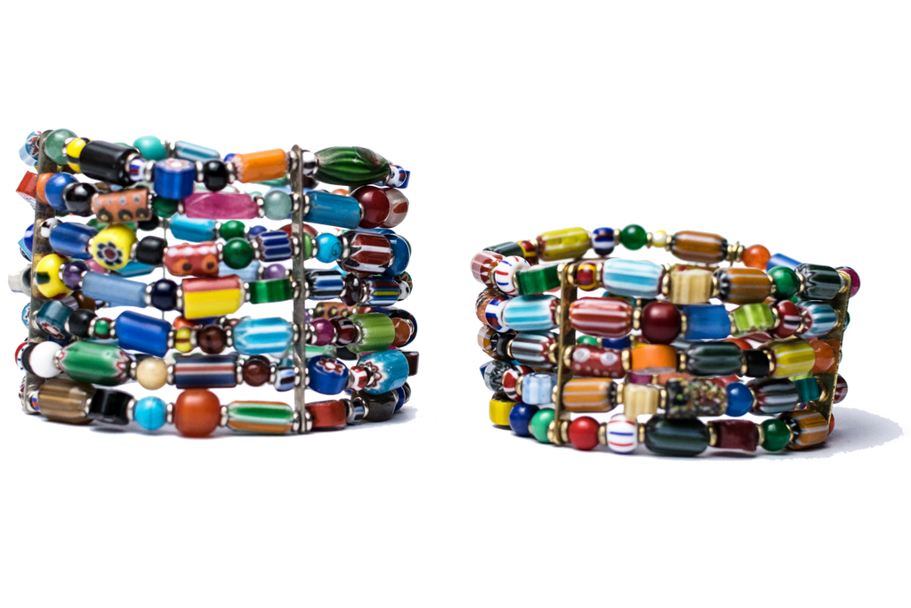Mixed Beads Bracelet Pair