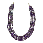 Amethyst 5 Line Collar Necklace