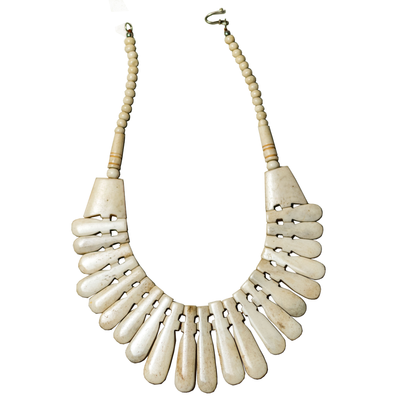 Beige Camel Bone Collar Necklace