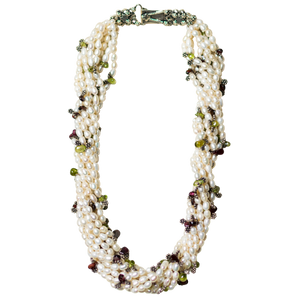 White Labradorite Pearl Necklace