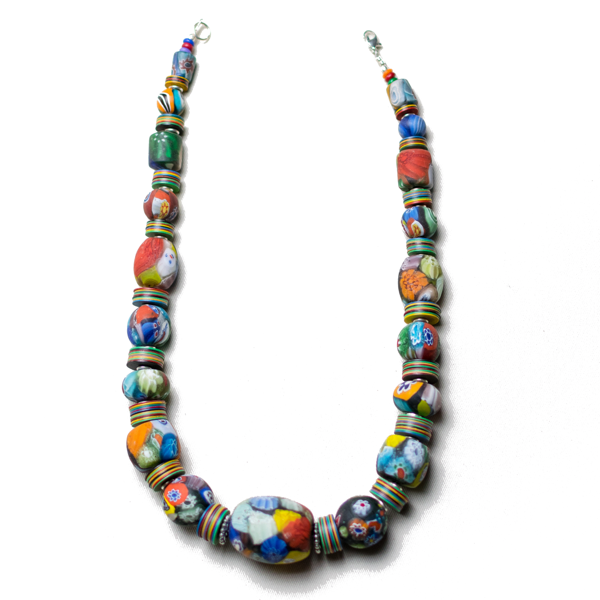 Colorful Massaga Bead Necklace