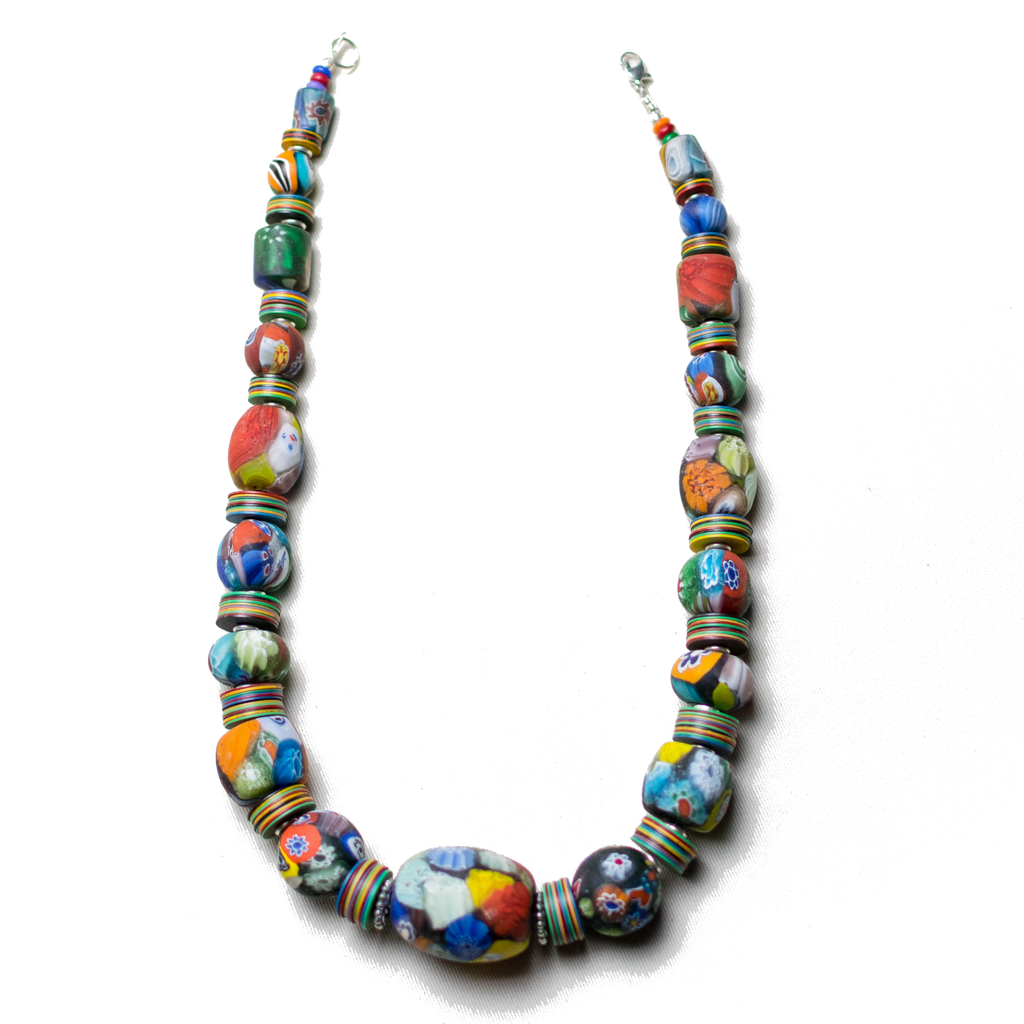 Colorful Massaga Bead Necklace
