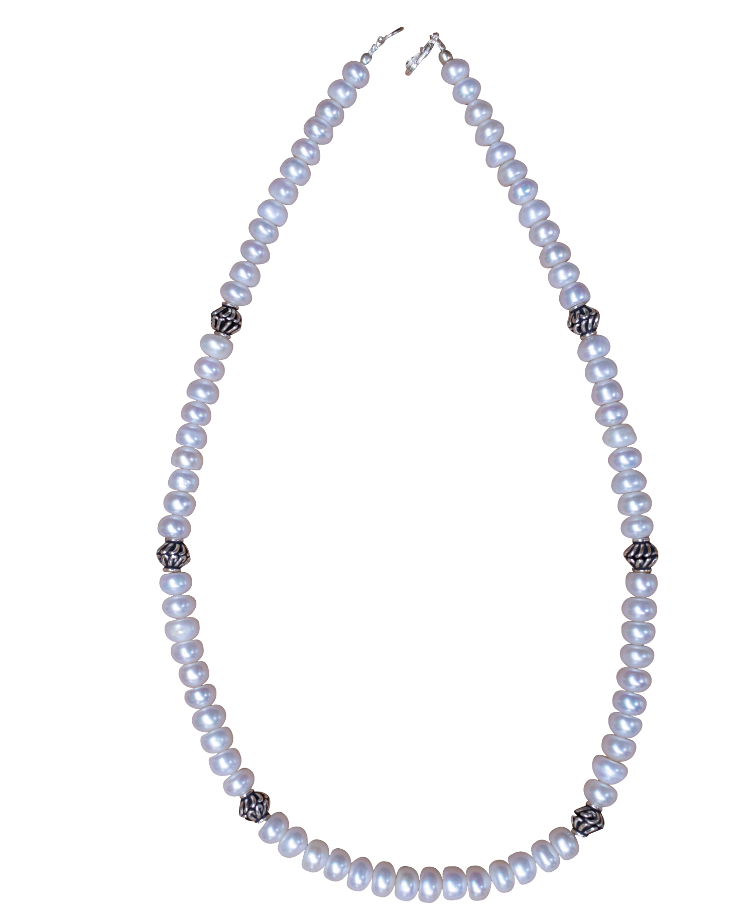 Pearl and Silver Sterling Necklace